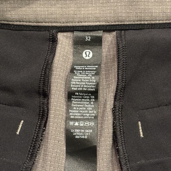 Lululemon WovenAir ABC Shorts 7" Graphite Gray Size 32 LM7BGUS Stretch - Picture 3 of 6